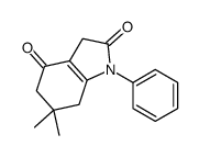 6,6-dimethyl-1-phenyl-5,7-dihydro-3H-indole-2,4-dione Structure