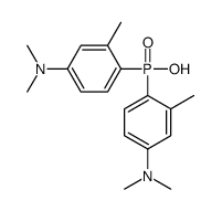 bis[4-(dimethylamino)-2-methylphenyl]phosphinic acid Structure