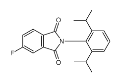 2-[2,6-di(propan-2-yl)phenyl]-5-fluoroisoindole-1,3-dione结构式