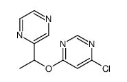 4-chloro-6-(1-pyrazin-2-ylethoxy)pyrimidine Structure