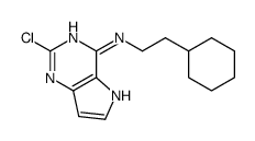 2-chloro-N-(2-cyclohexylethyl)-5H-pyrrolo[3,2-d]pyrimidin-4-amine Structure