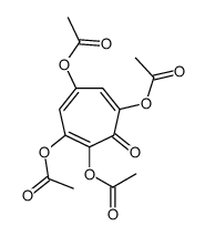 (3,4,6-triacetyloxy-5-oxocyclohepta-1,3,6-trien-1-yl) acetate结构式