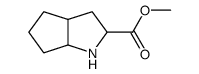 Cyclopenta[b]pyrrole-2-carboxylic acid, octahydro-, methyl ester (9CI) structure