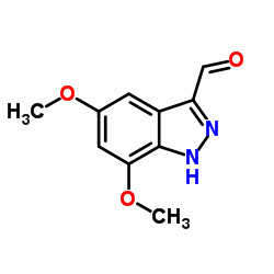 5,7-Dimethoxy-1H-indazole-3-carbaldehyde图片