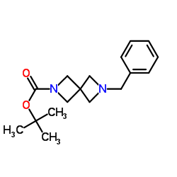 1-BOC-6-苄基-2,6-二氮杂螺[3,3]庚烷结构式