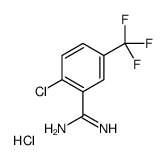 2-CHLORO-5-TRIFLUOROMETHYL-BENZAMIDINE HYDROCHLORIDE结构式