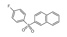 βa-naphthyl p-fluorophenyl sulphone结构式