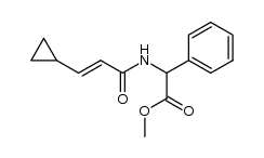 (E)-methyl 2-(3-cyclopropylacrylamido)-2-phenylacetate Structure