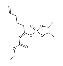 (Z)-ethyl 3-((diethoxyphosphoryl)oxy)octa-2,7-dienoate结构式