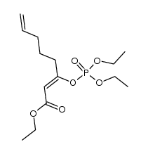 (Z)-ethyl 3-((diethoxyphosphoryl)oxy)octa-2,7-dienoate Structure