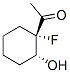 Ethanone, 1-(1-fluoro-2-hydroxycyclohexyl)-, trans- (9CI) structure