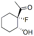 Ethanone, 1-(1-fluoro-2-hydroxycyclohexyl)-, trans- (9CI) Structure