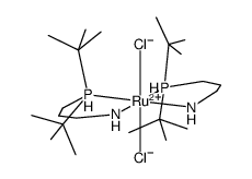 Dichlorobis[3-(di-t-butylphosphino)propylamine]ruthenium(II), min. 97 Structure