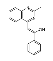 2-(2-methylquinazolin-4-yl)-1-phenylethenol Structure