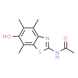 Acetamide,N-(6-hydroxy-4,5,7-trimethyl-2-benzothiazolyl)-结构式