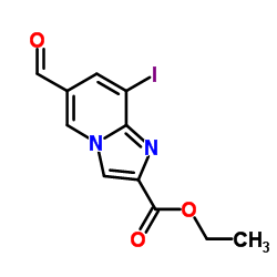 Ethyl 6-formyl-8-iodoimidazo[1,2-a]pyridine-2-carboxylate Structure