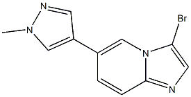 3-bromo-6-(1-methyl-1H-pyrazol-4-yl)-Imidazo[1,2-a]pyridine Structure