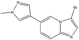 3-bromo-6-(1-methyl-1H-pyrazol-4-yl)-Imidazo[1,2-a]pyridine结构式