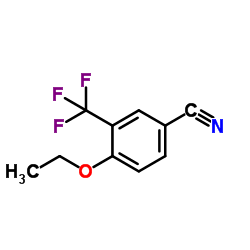 4-Ethoxy-3-(trifluoromethyl)benzonitrile结构式