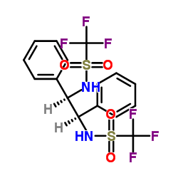 (R,R)-1,2-Bis(Trifluoromethanesulfonamido)-1,2-Diphenylethane Structure