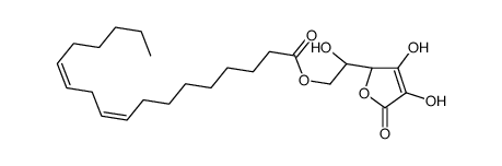 [(2S)-2-[(2R)-3,4-dihydroxy-5-oxo-2H-furan-2-yl]-2-hydroxyethyl] (9Z,12Z)-octadeca-9,12-dienoate结构式