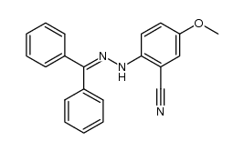 2-[2-(diphenylmethylene)hydrazino]-5-methoxybenzonitrile Structure