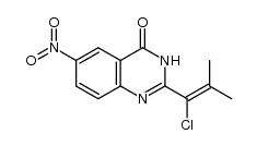 2-(1-chloro-2-methylprop-1-enyl)-6-nitroquinazolin-4(3H)-one Structure