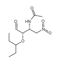 N-((2R,3S)-1-nitro-4-oxo-3-(pentan-3-yloxy)butan-2-yl)acetamide Structure