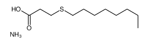 azanium,3-octylsulfanylpropanoate Structure