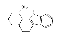 cis-(H-1/H-12b)-1-hydroxy-1,2,3,4,6,7,12,12b-octahydroindolo(2,3-a)quinolizine Structure