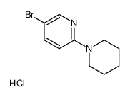 5-Bromo-2-(piperidin-1-yl)pyridine hydrochloride structure