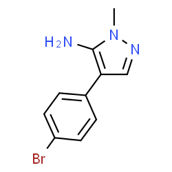 4-(4-Bromophenyl)-1-methylpyrazol-5-amine Structure