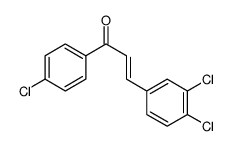 1-(4-chlorophenyl)-3-(3,4-dichlorophenyl)prop-2-en-1-one结构式
