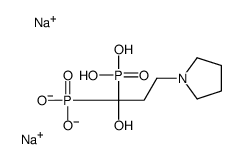 disodium,(1-hydroxy-1-phosphonato-3-pyrrolidin-1-ylpropyl)phosphonic acid结构式