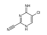 4-amino-5-chloropyrimidine-2-carbonitrile结构式