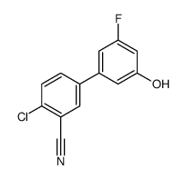 2-chloro-5-(3-fluoro-5-hydroxyphenyl)benzonitrile Structure