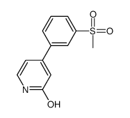 4-(3-methylsulfonylphenyl)-1H-pyridin-2-one Structure