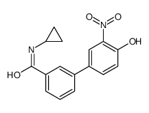 N-cyclopropyl-3-(4-hydroxy-3-nitrophenyl)benzamide结构式