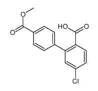 4-chloro-2-(4-methoxycarbonylphenyl)benzoic acid Structure