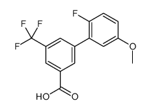 3-(2-fluoro-5-methoxyphenyl)-5-(trifluoromethyl)benzoic acid结构式
