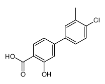 4-(4-chloro-3-methylphenyl)-2-hydroxybenzoic acid结构式