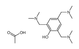 2,4,6-tris-dimethylaminomethyl-phenol; triacetate结构式