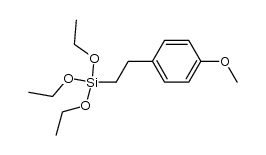 triethoxy(p-methoxyphenylethyl)silane Structure