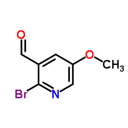 2-溴-5-甲氧基烟醛结构式