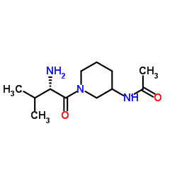 N-[1-(L-Valyl)-3-piperidinyl]acetamide Structure