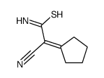 2-Cyano-2-cyclopentylideneethanethioamide Structure