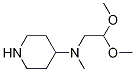 (2,2-Dimethoxy-ethyl)-methyl-piperidin-4-yl-amine structure