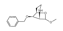 methyl 3-O-benzyl-2,6-imino-2,5,6-trideoxy-D-lyxo-hexofuranoside结构式