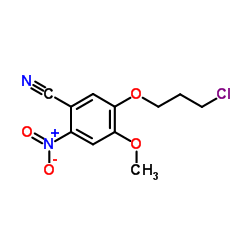 5-(3-Chloropropoxy)-4-methoxy-2-nitrobenzonitrile结构式