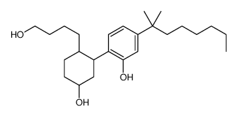 5-(1,1-Dimethylheptyl)-2-[(1R,2R,5R)-5-hydroxy-2-(4-hydroxybutyl)cyclohexyl]phenol结构式